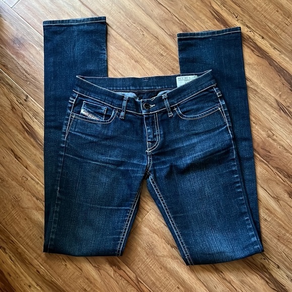 Women's Dark Blue Jeans - Picture 3 of 11